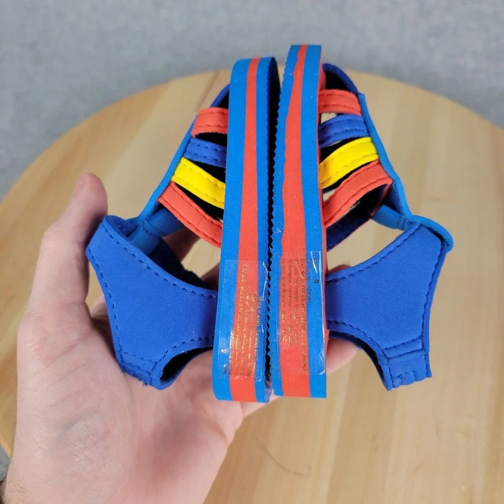 Vintage Wiggles Blue Red Yellow Kids Sandals
